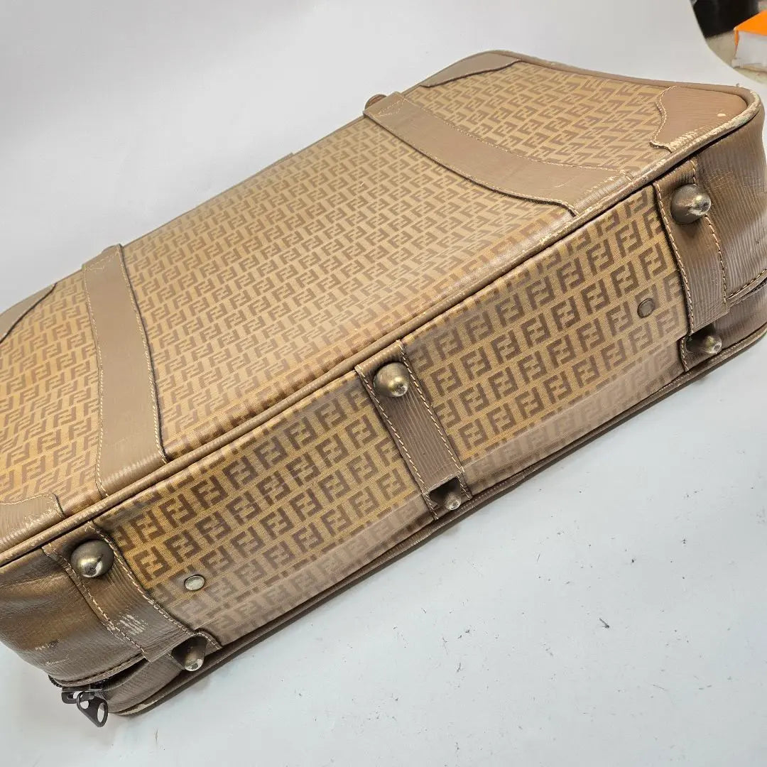 Beautiful condition FENDI carry case travel bag zucca pattern