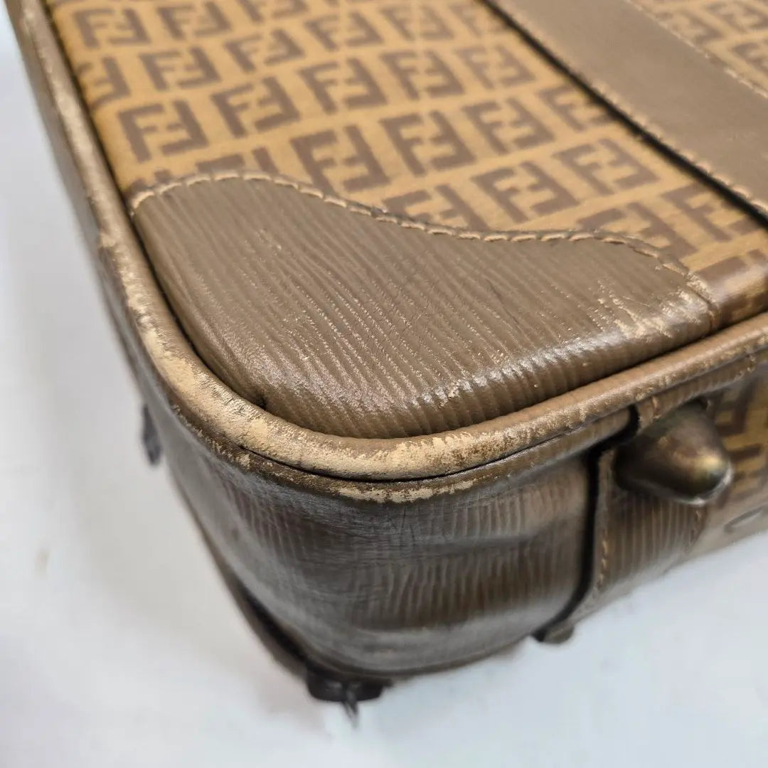 Beautiful condition FENDI carry case travel bag zucca pattern