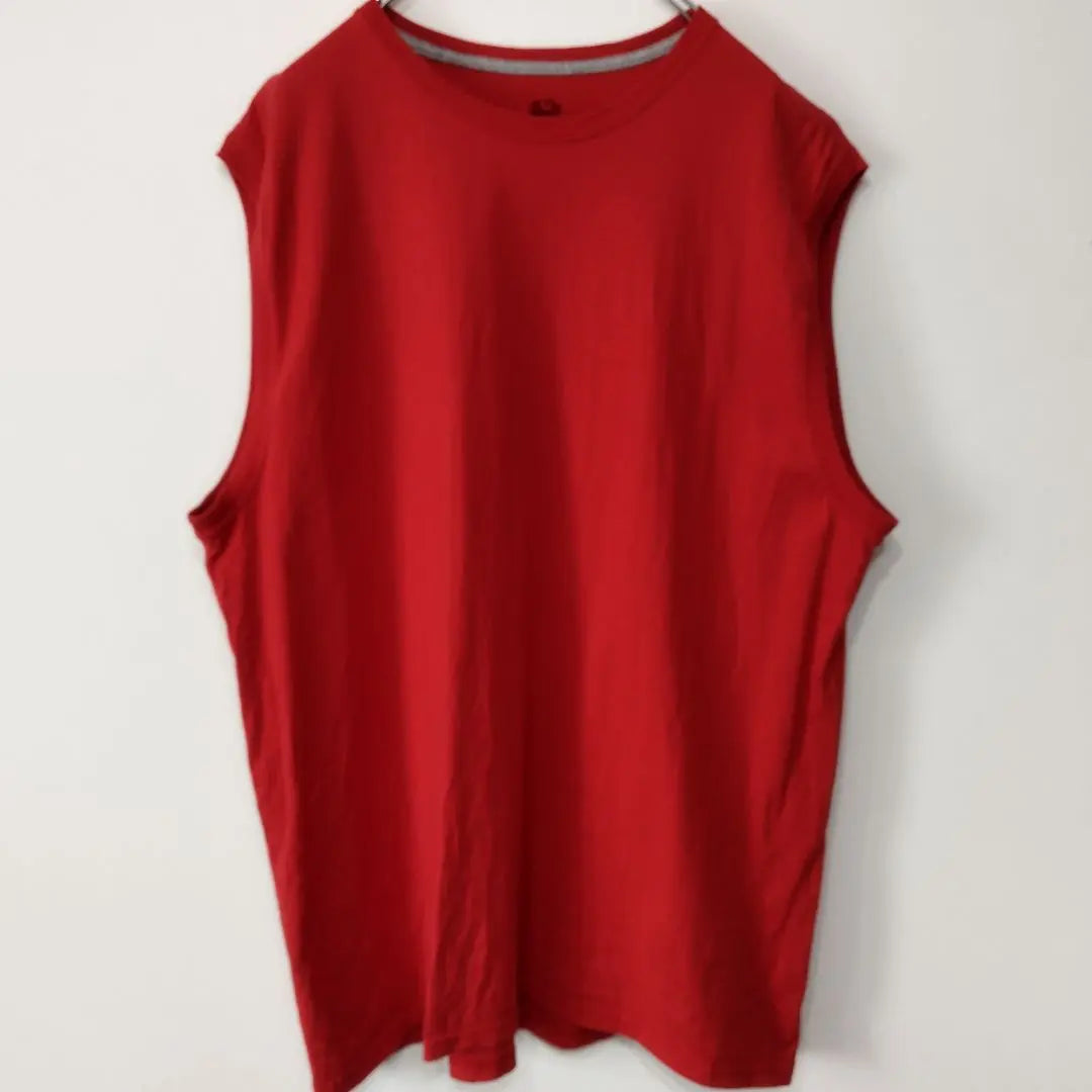 USA Vintage Fruit of the Room Sleeveless Red Plain XL