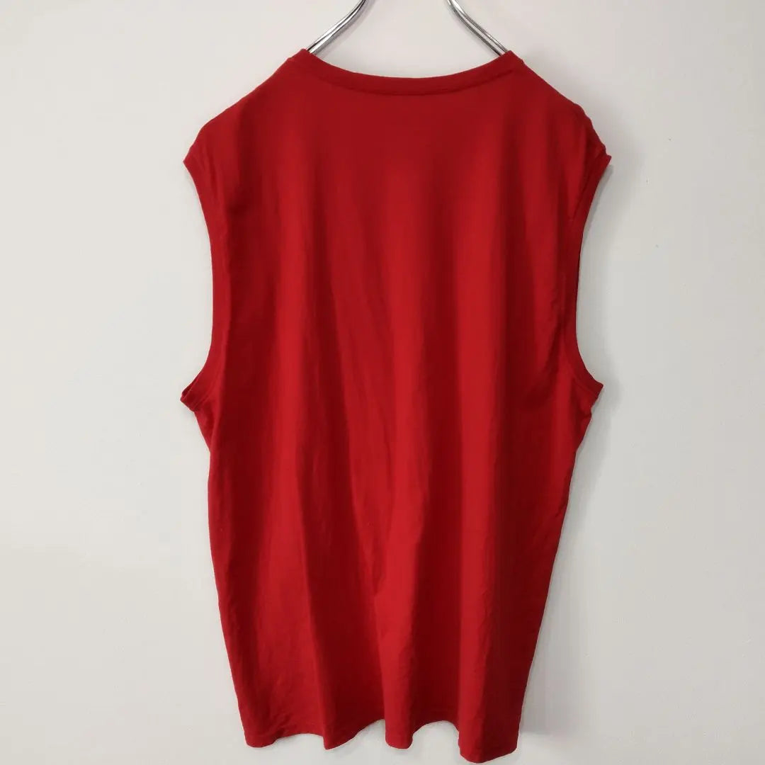 USA Vintage Fruit of the Room Sleeveless Red Plain XL