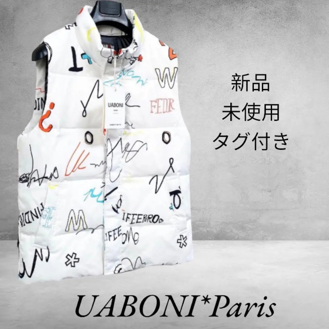 ◆UABONI*Paris*Down vest*Your Boni◆Thick all-over pattern Trend M ②