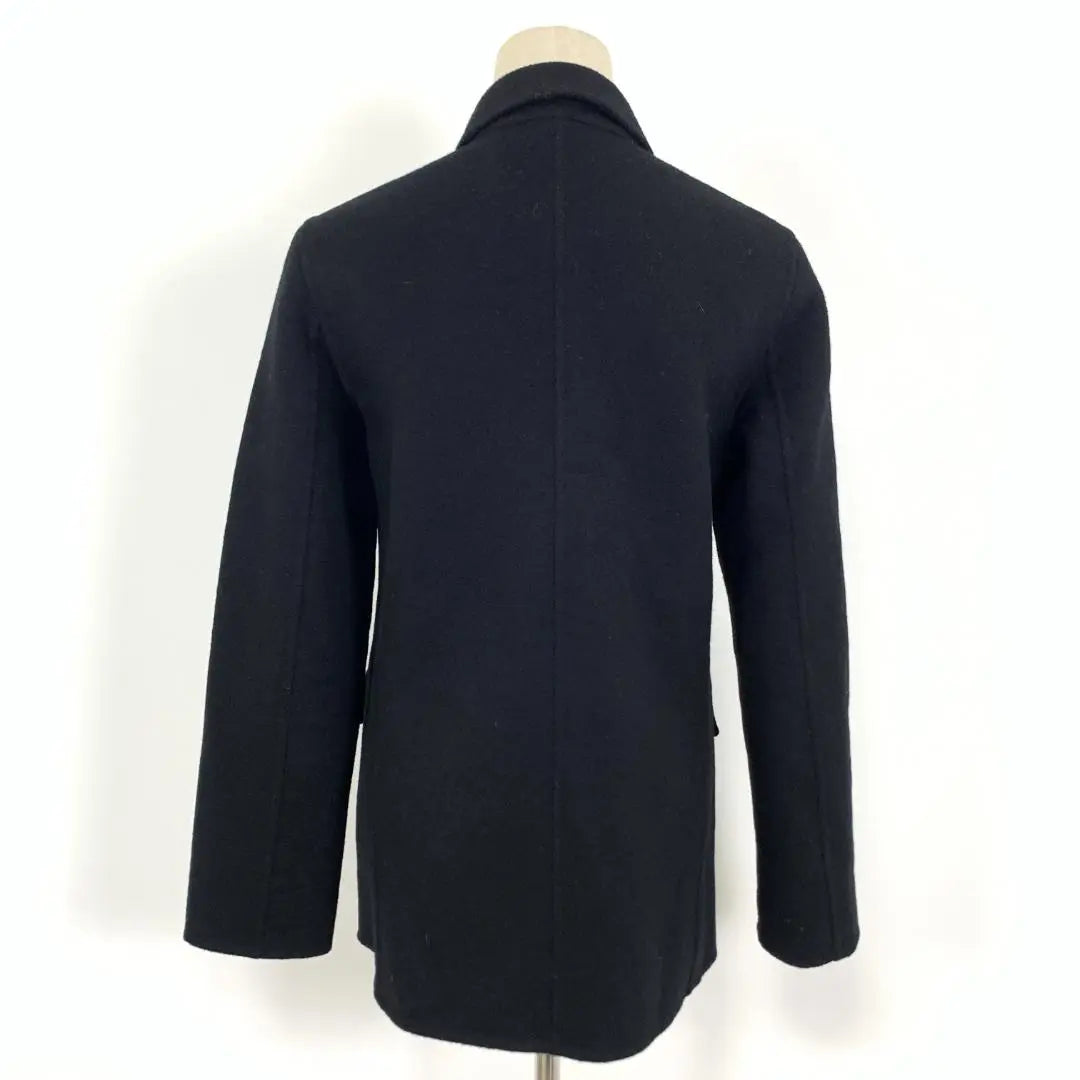 LA4192 Ralph Lauren Chaqueta larga de lana abrigo negro 7