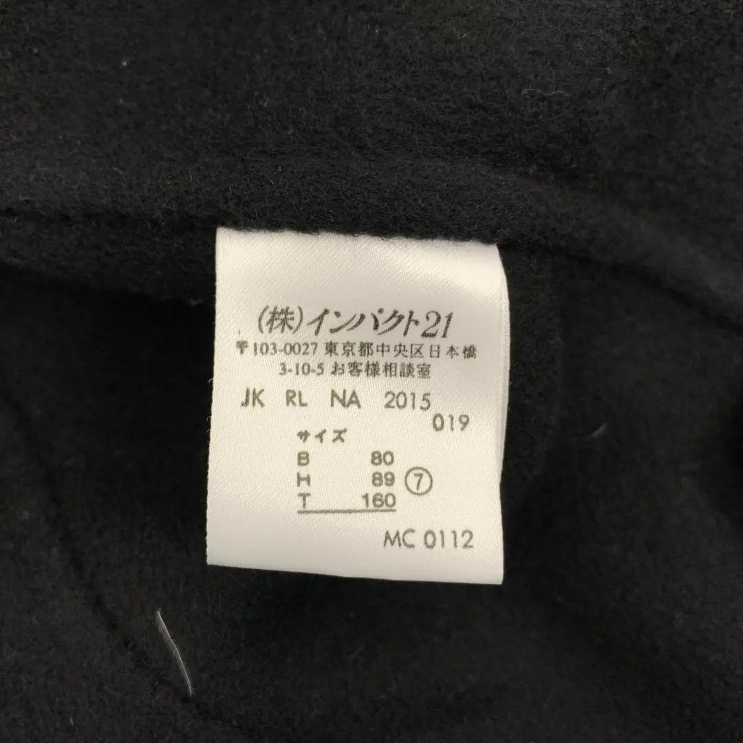 LA4192 Ralph Lauren Chaqueta larga de lana abrigo negro 7