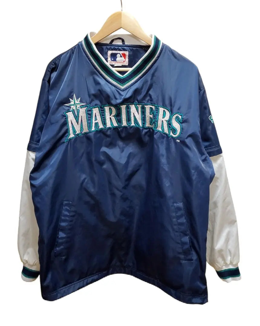 00s MLB Seattle Mariners 2WAY Nylon Pullover