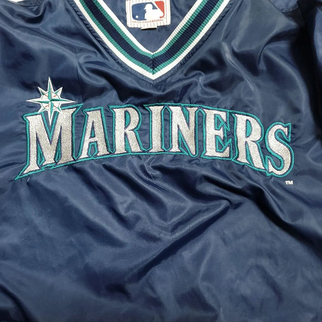 00s MLB Seattle Mariners 2WAY Nylon Pullover