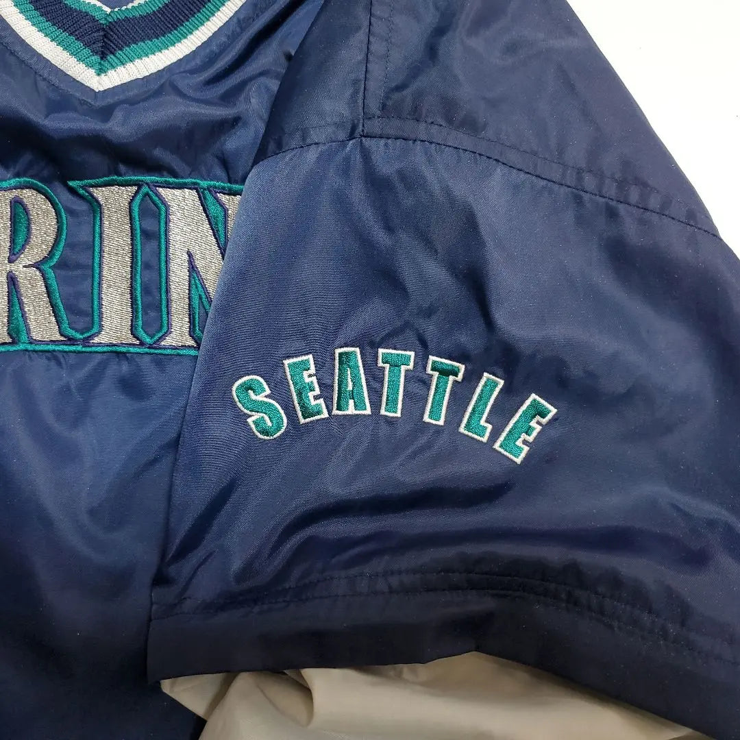 00s MLB Seattle Mariners 2WAY Nylon Pullover