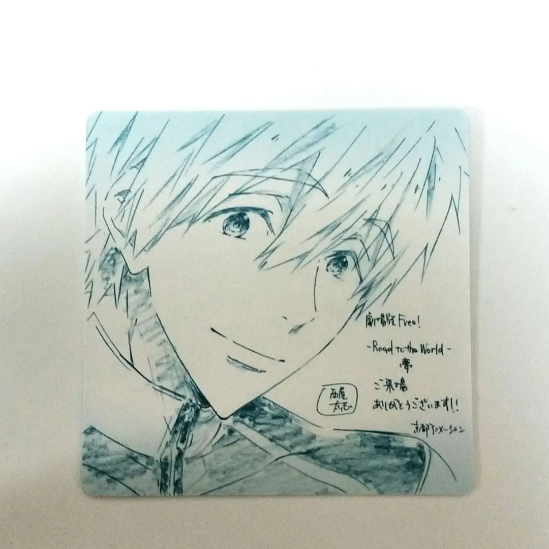 [Anonymous delivery] Free theatrical version! Admission bonus Tachibana Makoto Theatre-only coaster, original illustration