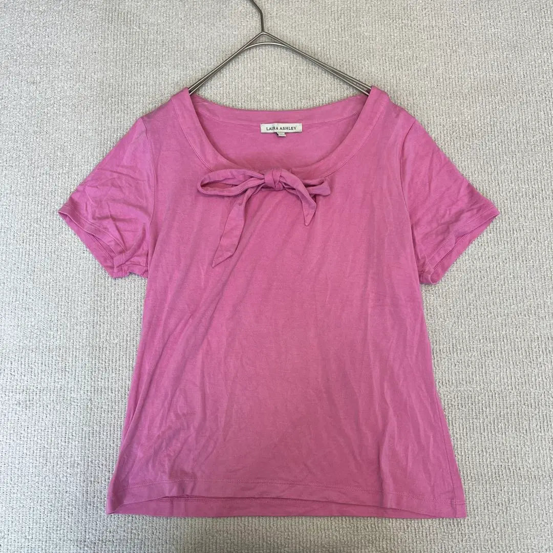 Laura Ashley Pink T-shirt with size L, with ribbon, rare