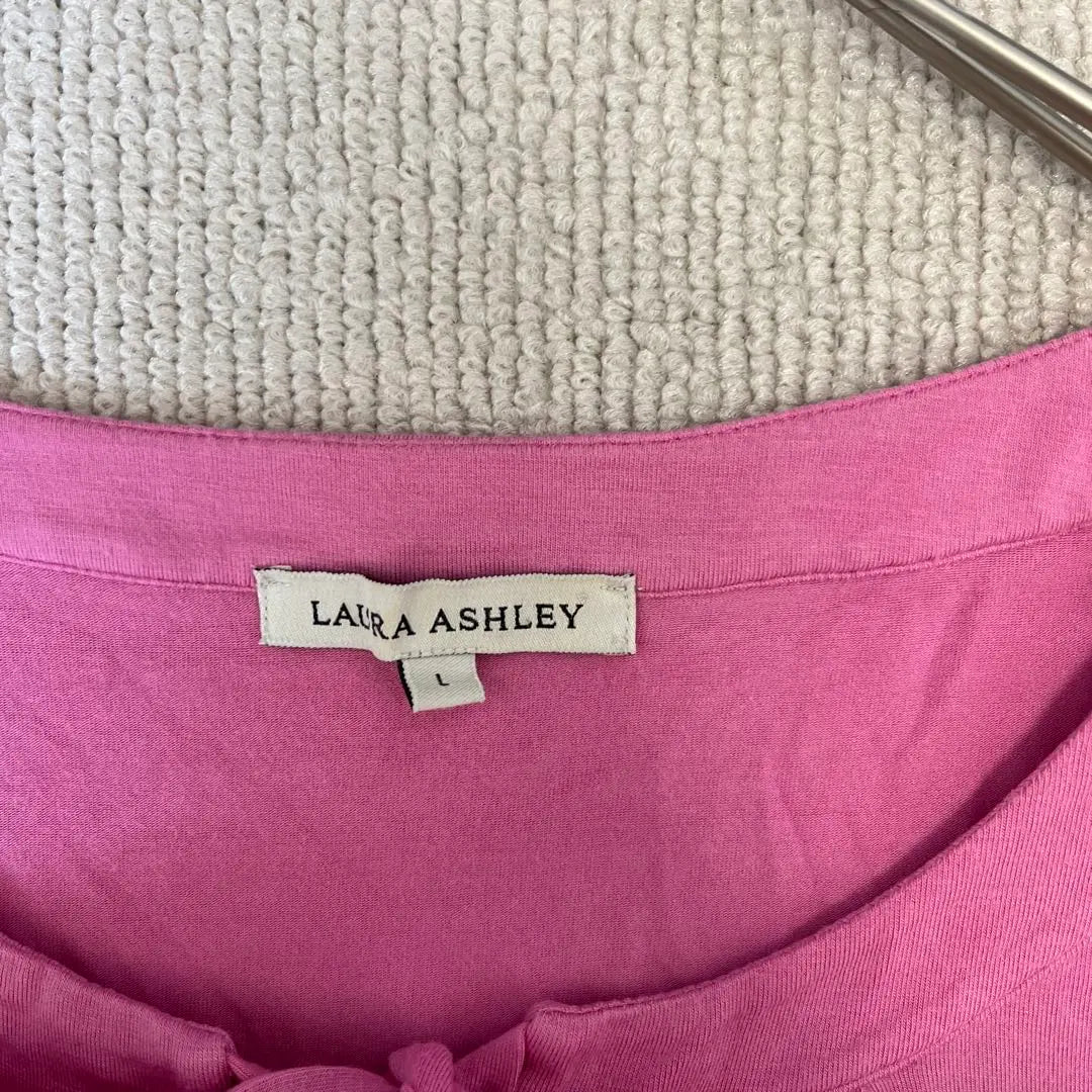 Laura Ashley Pink T-shirt with size L, with ribbon, rare