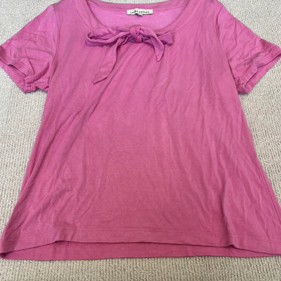 Laura Ashley Pink T-shirt with size L, with ribbon, rare