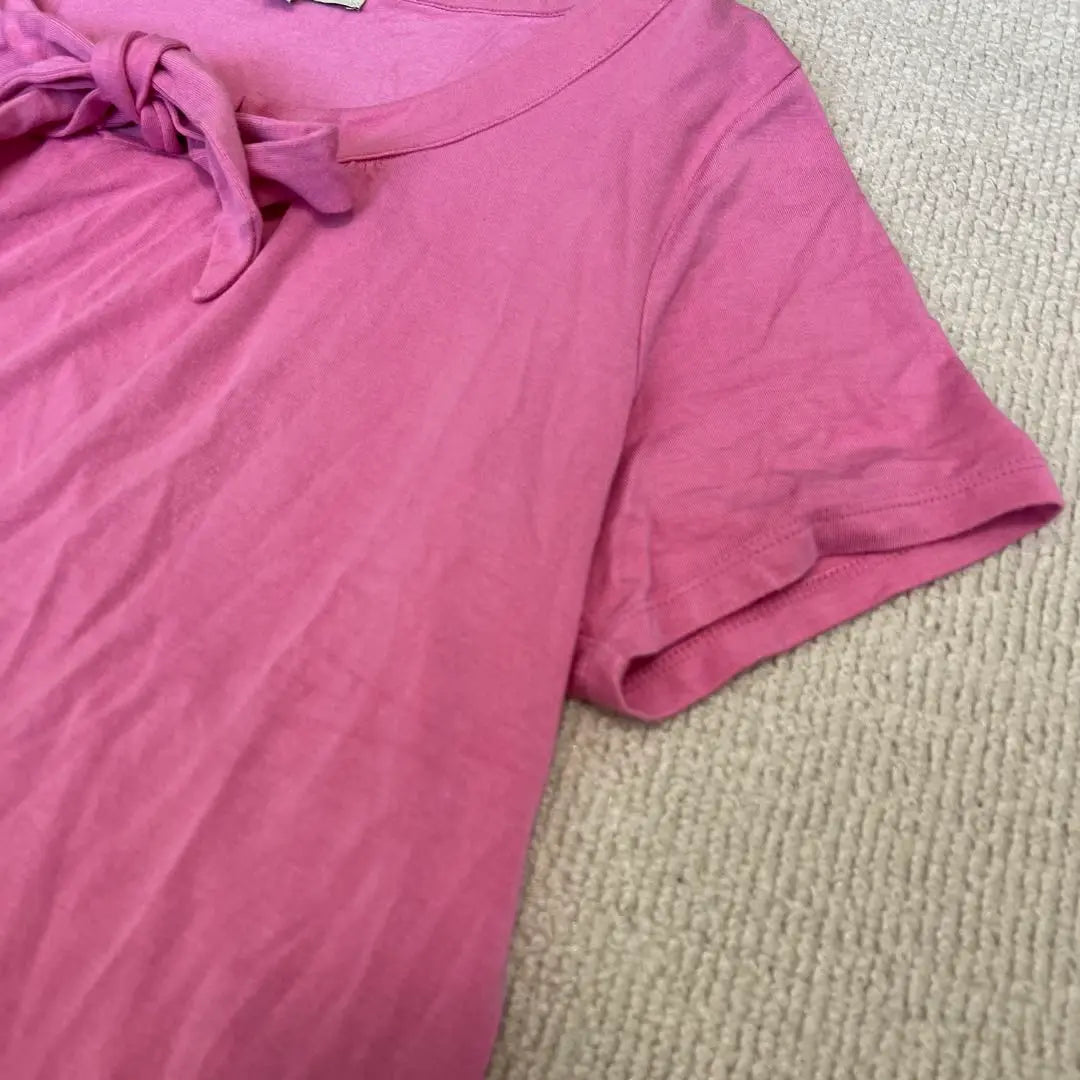 Laura Ashley Pink T-shirt with size L, with ribbon, rare