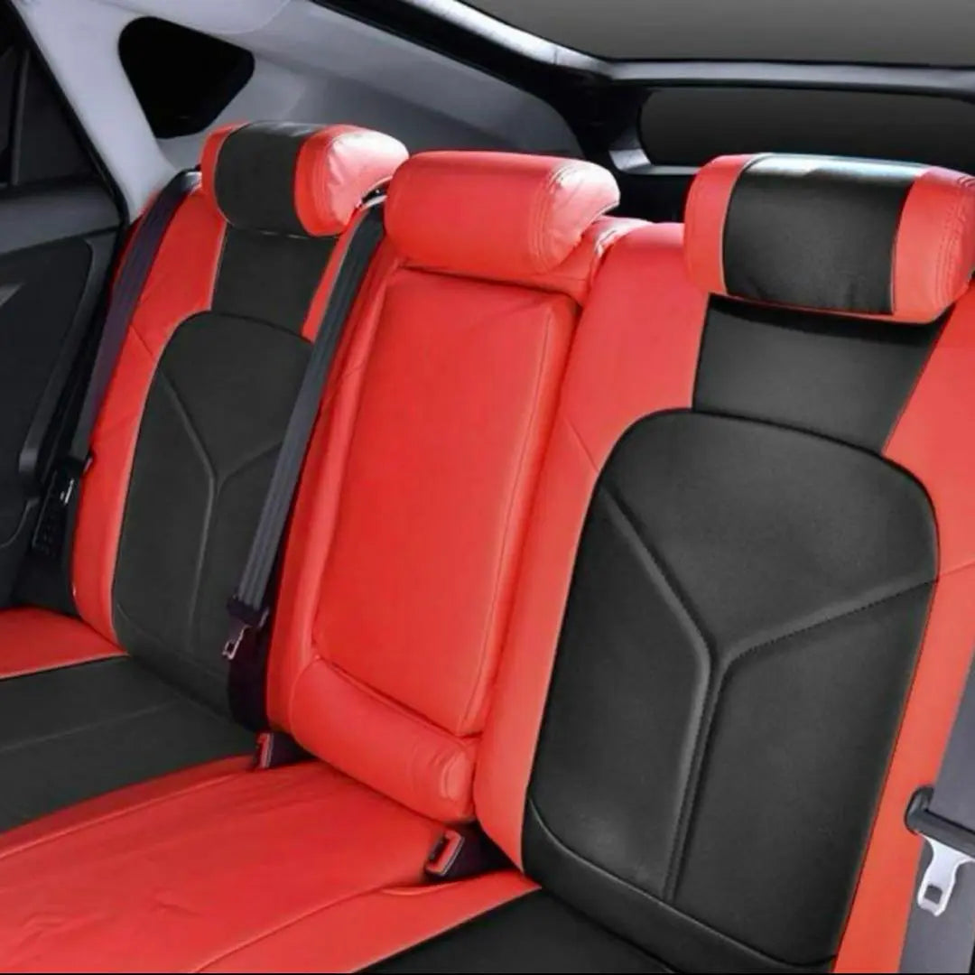 Funda de asiento Prius 30 Interior de cuero rojo Piezas personalizadas Aero