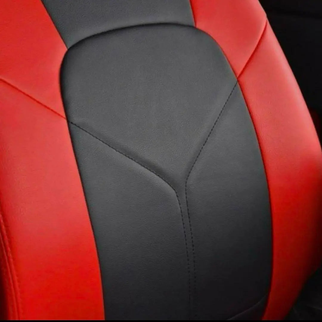 Funda de asiento Prius 30 Interior de cuero rojo Piezas personalizadas Aero