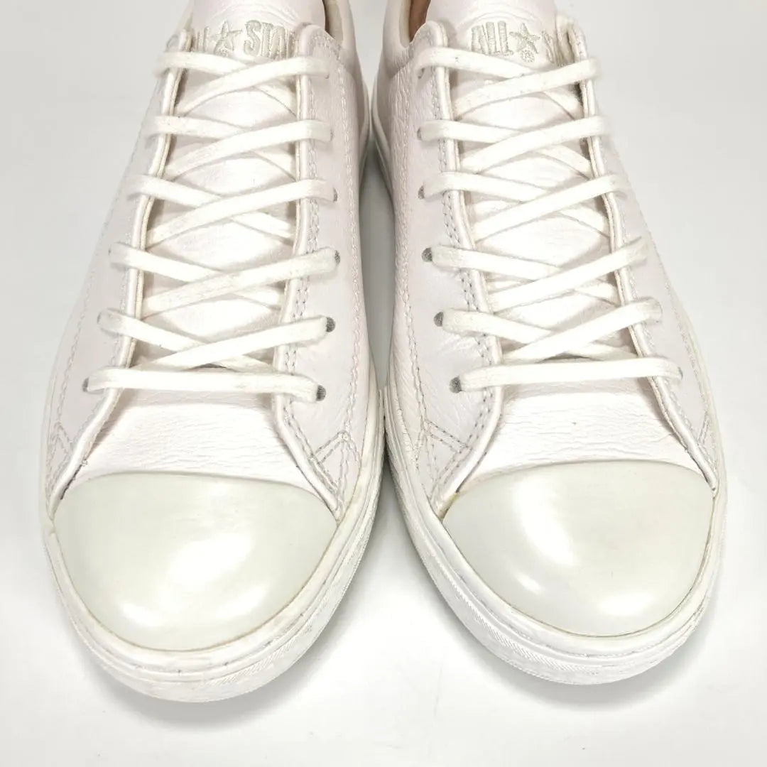 Beautiful condition Converse All Star Cup Leather Sneakers Grained Leather White White