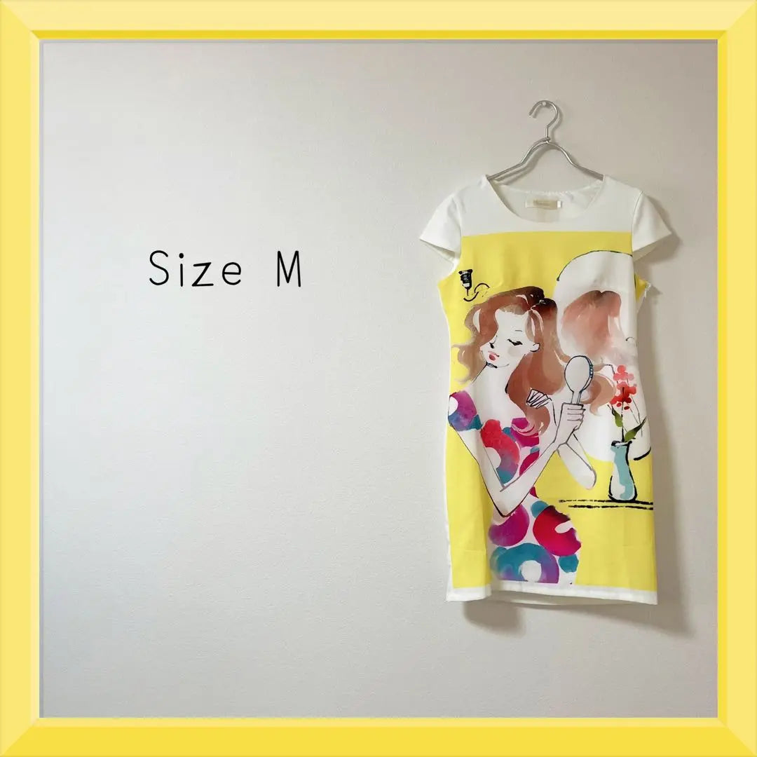 1-28 Illustration Pattern Dress Tight | 1-28 イラスト 柄 ワンピース タイト