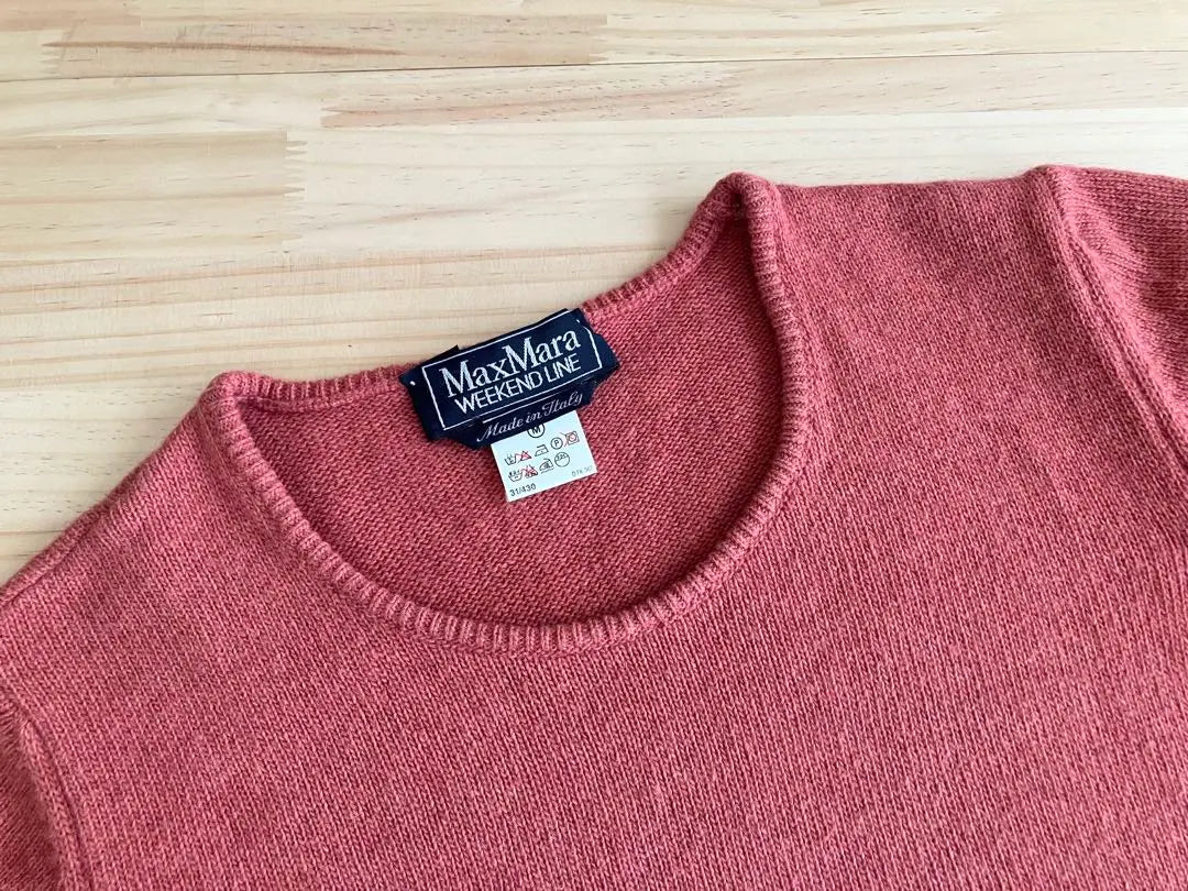 Good condition MAX MARA wool Angora Max Mara knit short sleeve M