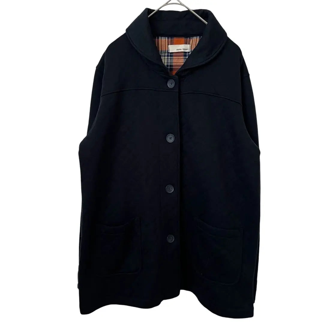 [CROSS POCKET] Women's Outerwear Coat Navy Size L