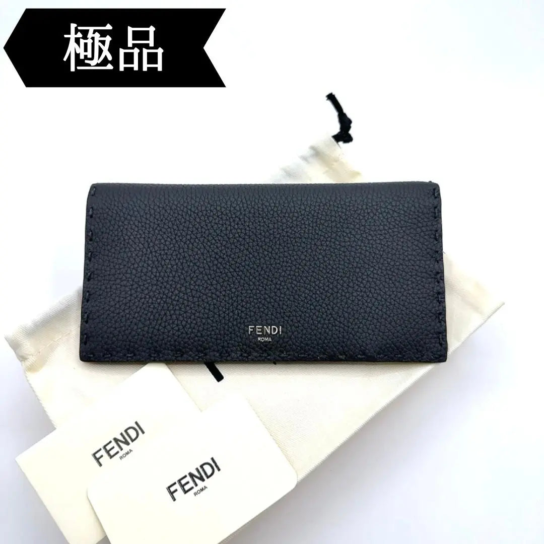 ◇Fendi◇7M0355/Leather/Celeria/Long Wallet/Wallet/Brand