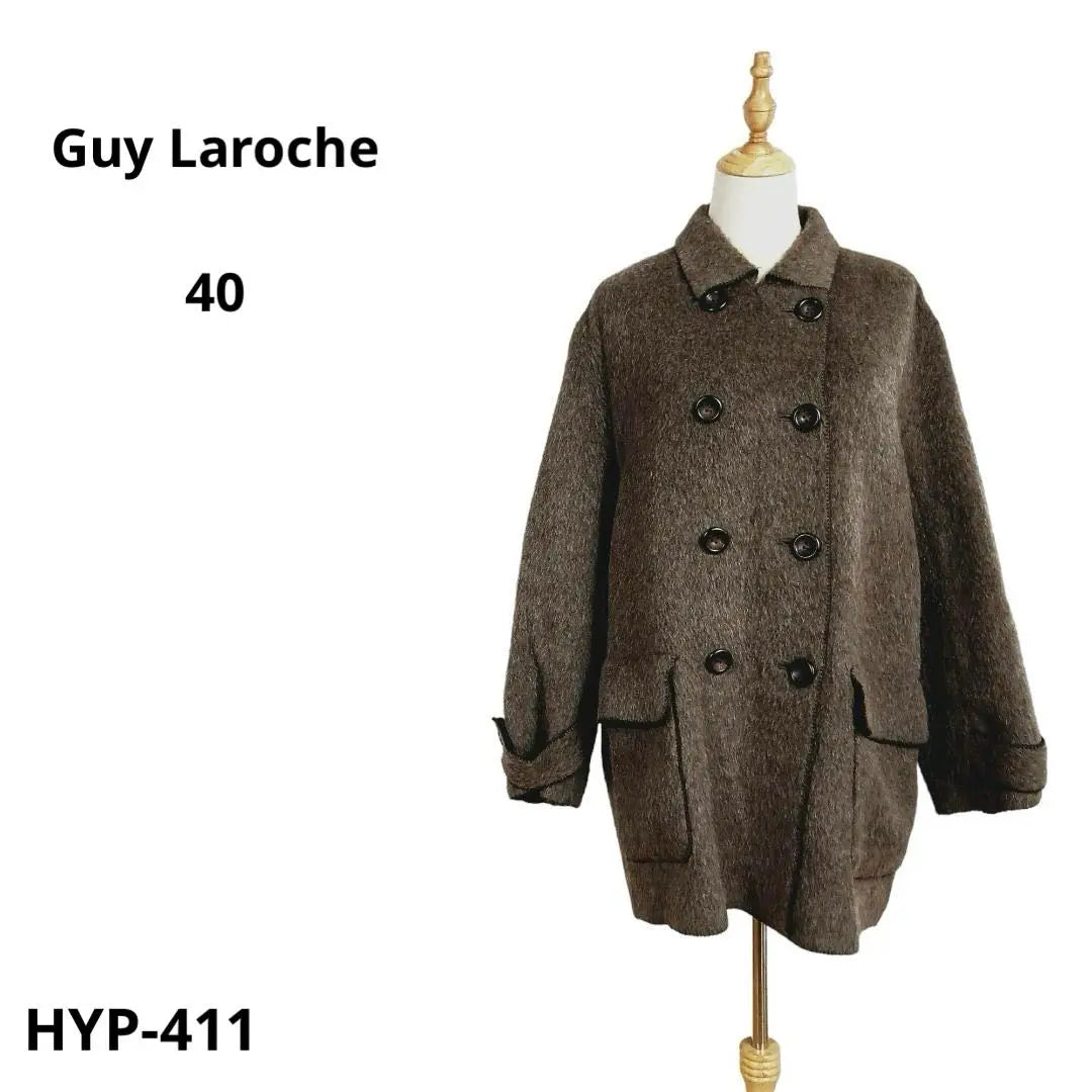 Good condition Guy Laroche Wool Coat Alpaca Stylish