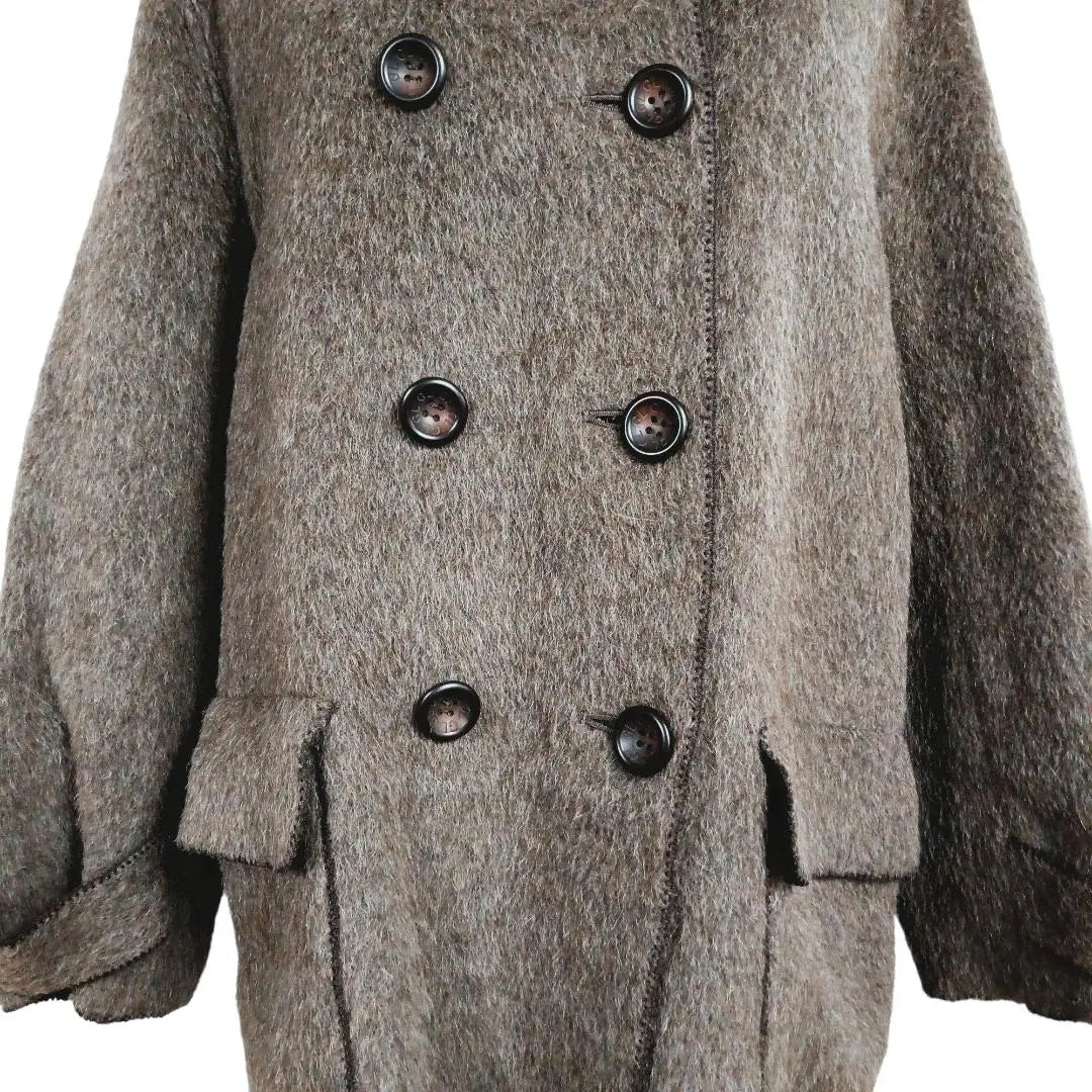 Good condition Guy Laroche Wool Coat Alpaca Stylish