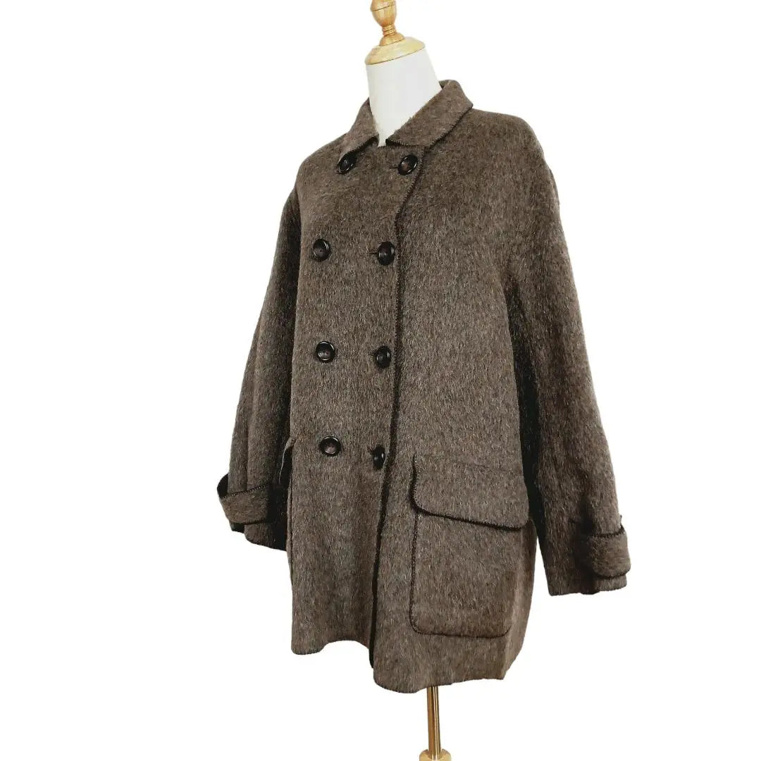 Good condition Guy Laroche Wool Coat Alpaca Stylish