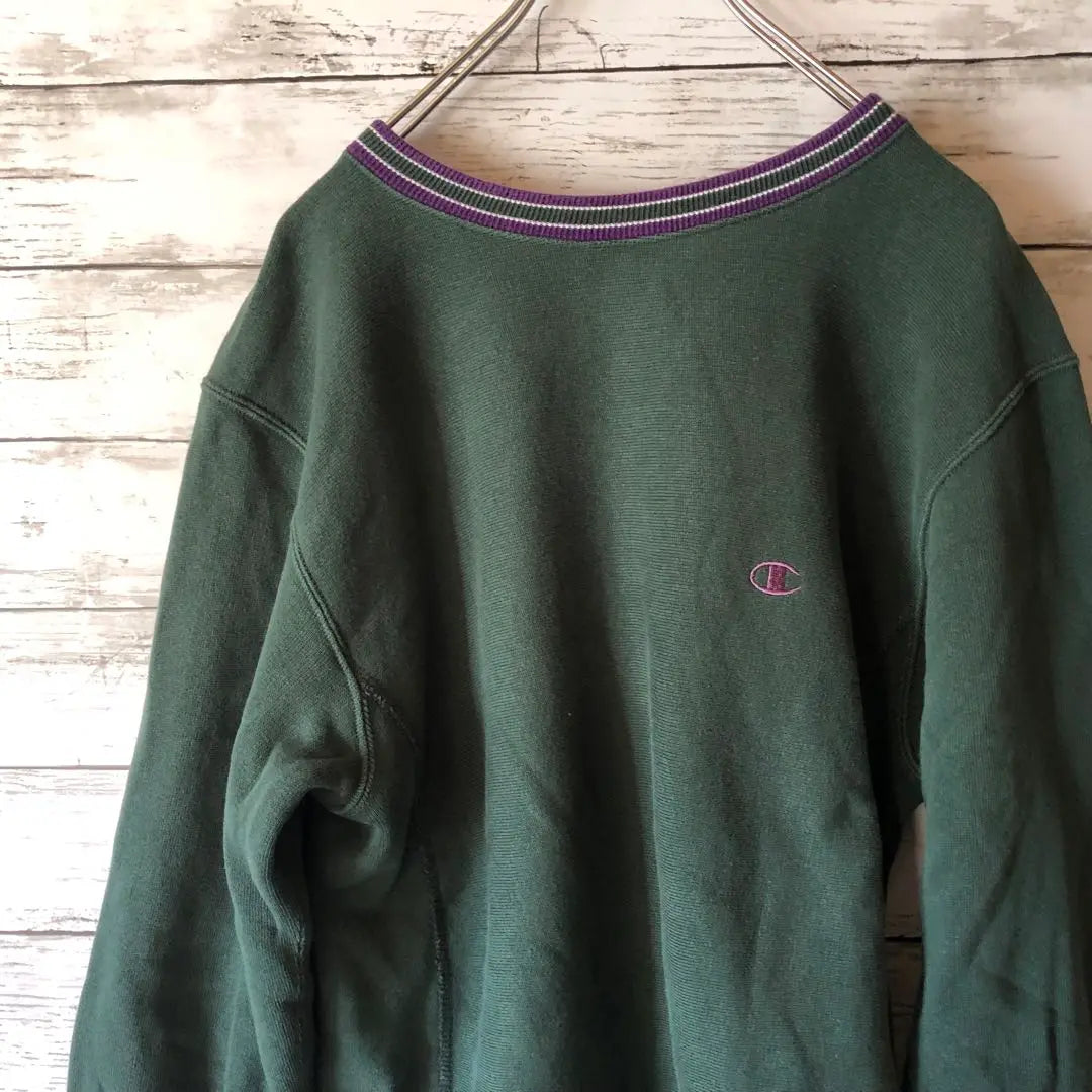 [Rare] Champion Embroidered Logo Reverse Weave Sweatshirt