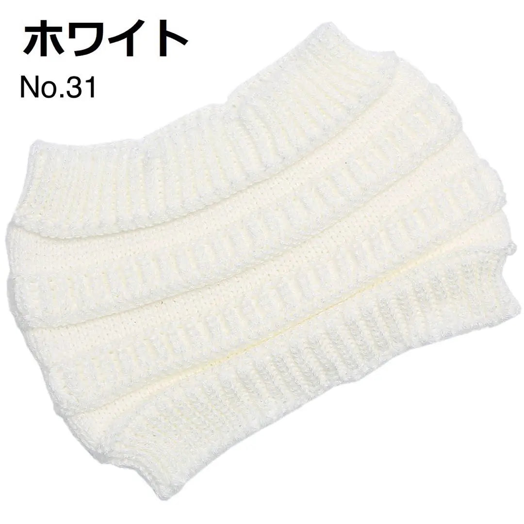 Knitted Hair Band [White] Wide Knitted Hair Band Yarn Knitted Turban