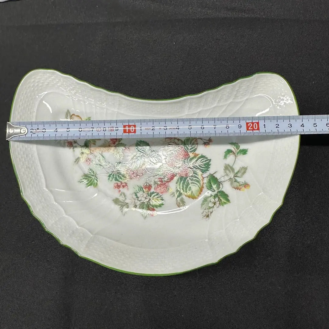 [USADO] Richard Ginori Half Moon Crescent Plate 2P Fresa Cereza | USADO