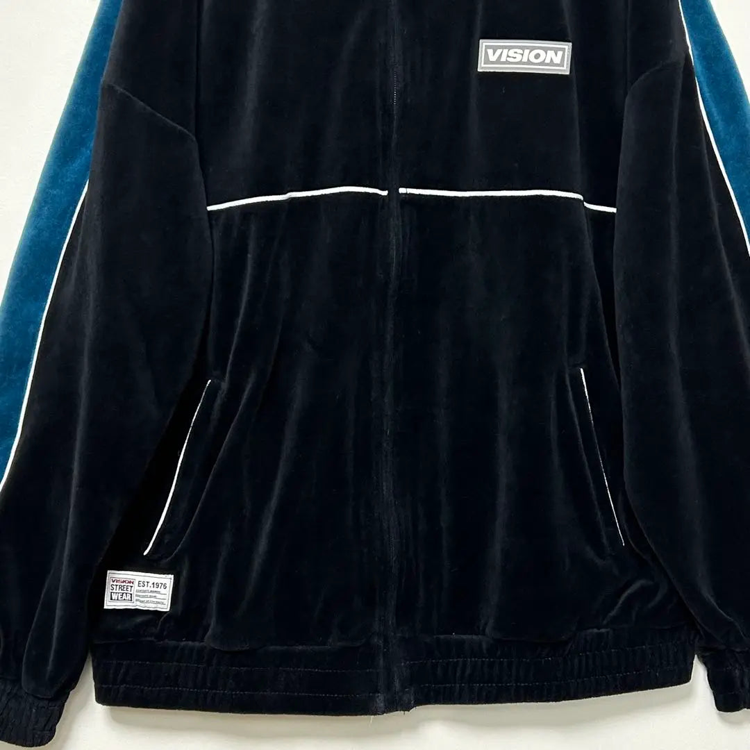 VISION STREET WEAR Velour Track Jacket