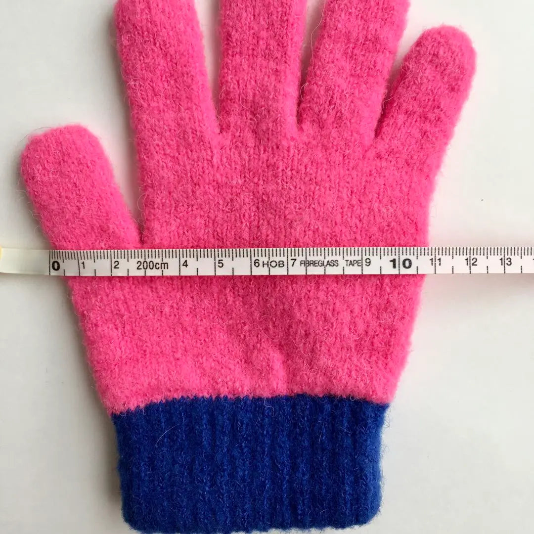 Guantes retro vintage, 2 juegos, color rosa y azul, Chibikuro Sambo para niños