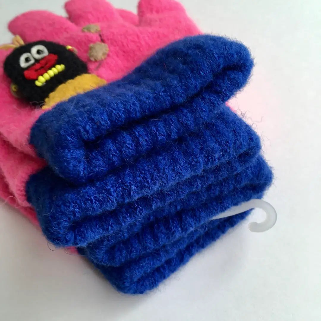 Guantes retro vintage, 2 juegos, color rosa y azul, Chibikuro Sambo para niños