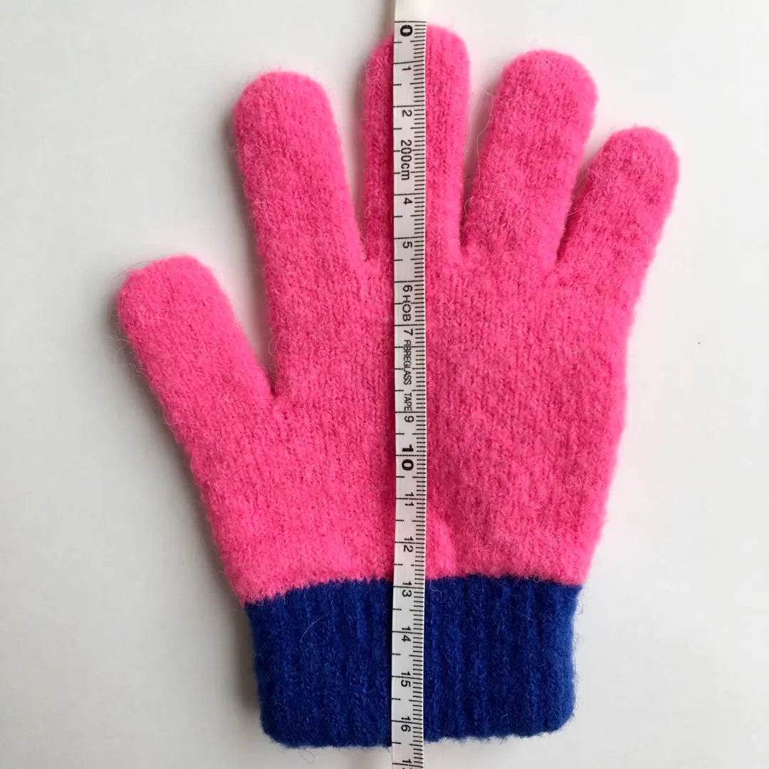 Guantes retro vintage, 2 juegos, color rosa y azul, Chibikuro Sambo para niños