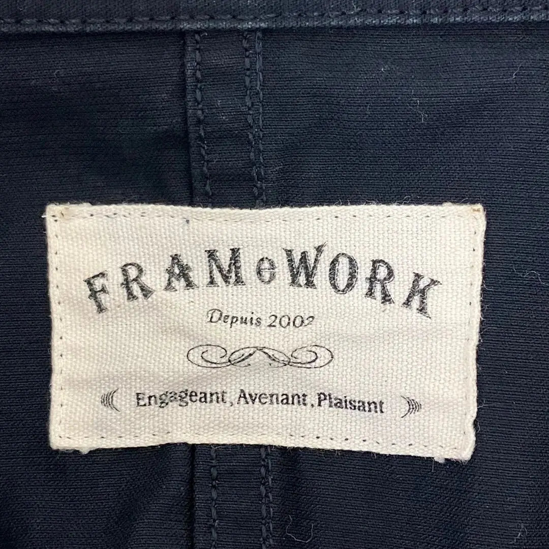 Framework/Spring Coat/36/Long 100% Cotton Made in Japan Navy