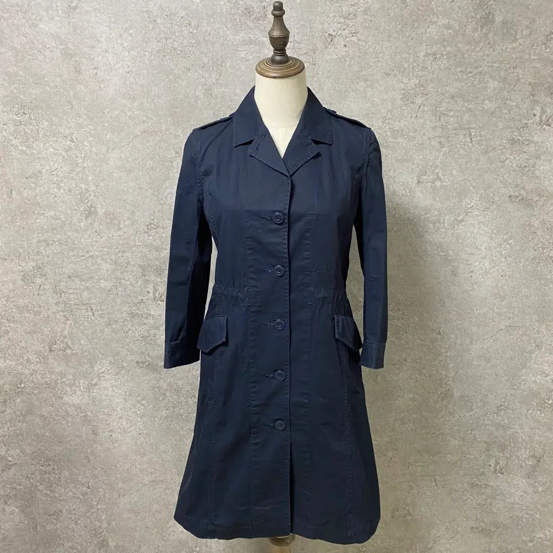 Framework/Spring Coat/36/Long 100% Cotton Made in Japan Navy