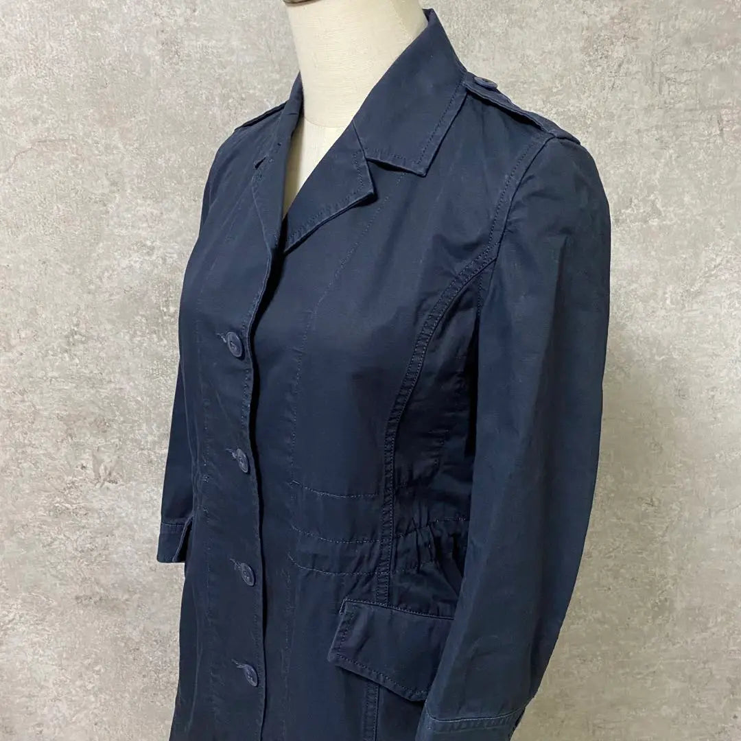 Framework/Spring Coat/36/Long 100% Cotton Made in Japan Navy