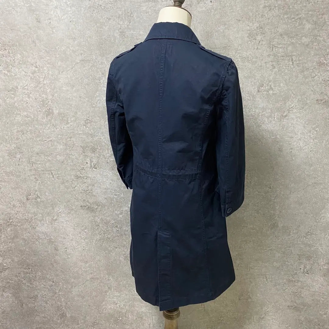 Framework/Spring Coat/36/Long 100% Cotton Made in Japan Navy