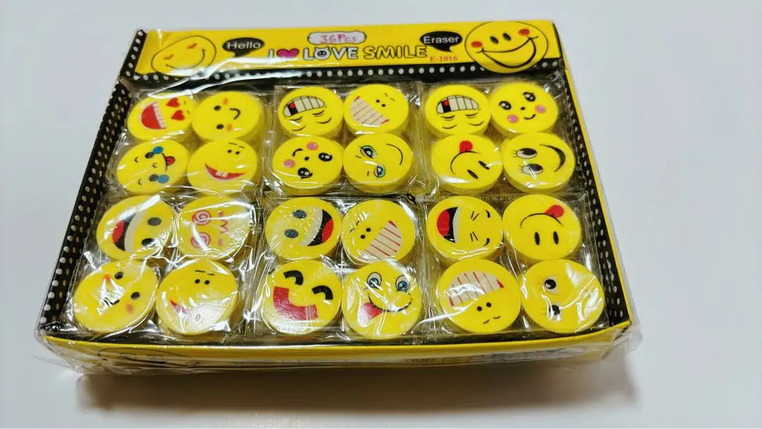 Mr. Pen- Eraser 64 Pack Smiley Eraser Pencil Eraser