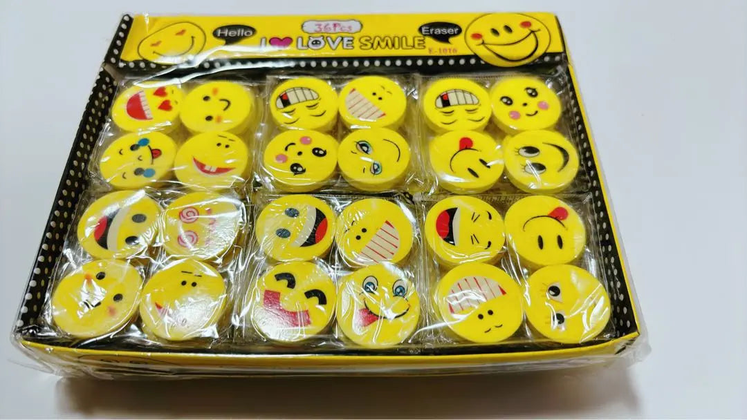 Mr. Pen- Eraser 64 Pack Smiley Eraser Pencil Eraser