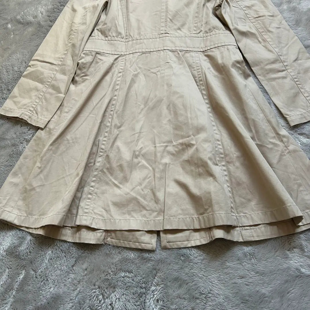 JILL STUART Trench coat beige P a line cotton lace