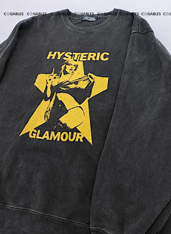 Sudadera Hysteric Glamor His Girl y logotipo GRANDE en buen estado Agotado Raro