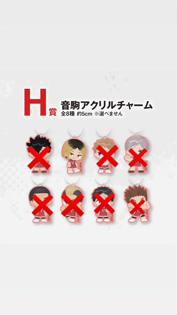 Haikyu Ichiban Kuji Nekoma Acrylic Charm Kozume