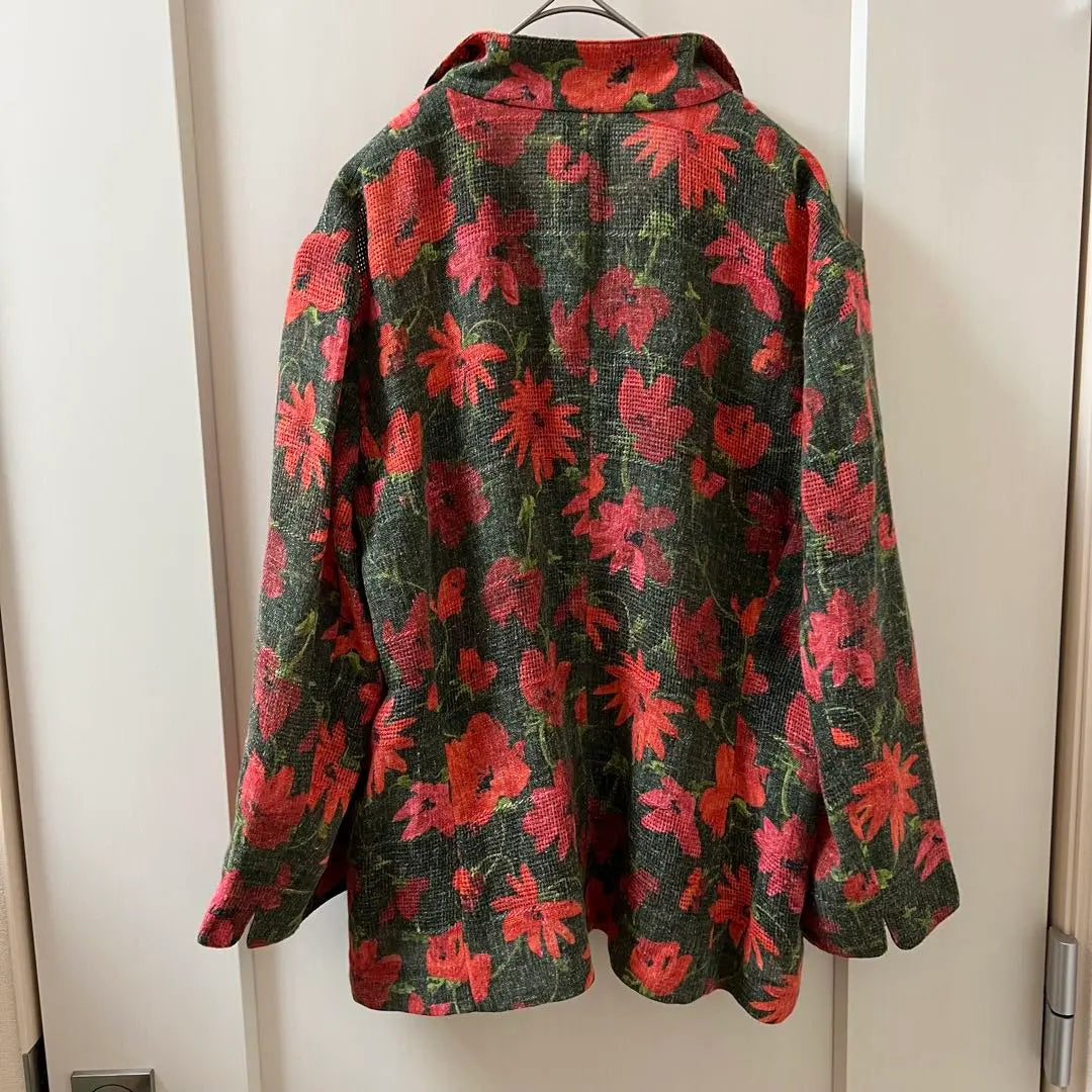 [BelleBalard] Jacket Flower Pattern XL See -through Retro Beauty