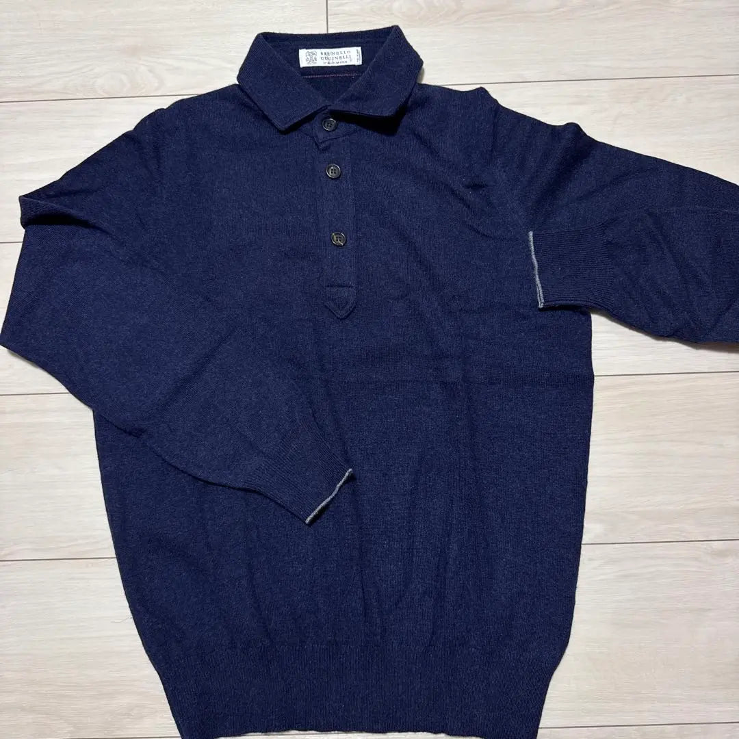 Brand new and unused BRUNELLO CUCINELLI Navy Polo Shirt 44