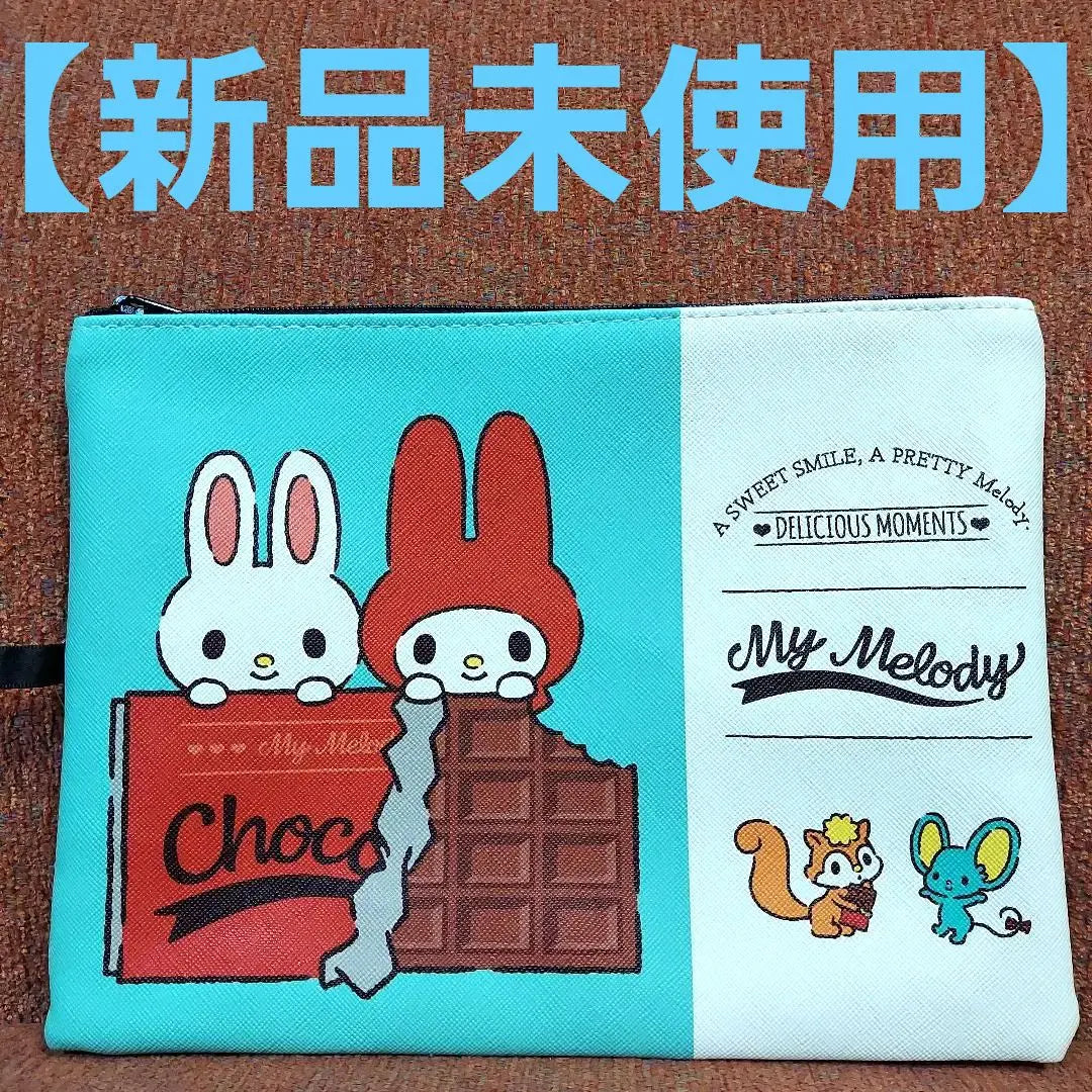 [New unused] With Sanrio My Melo Flat Pouch Tag