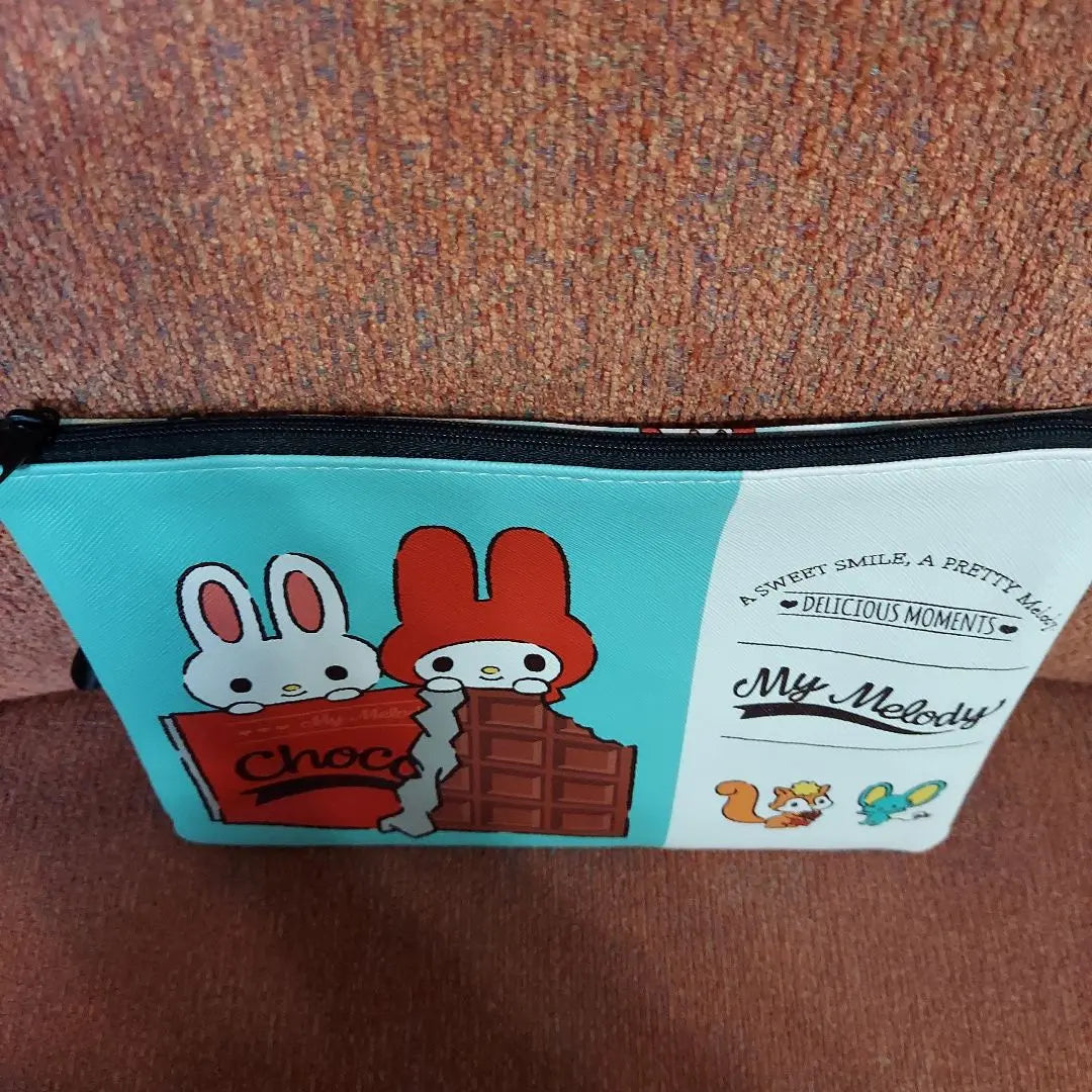 [New unused] With Sanrio My Melo Flat Pouch Tag