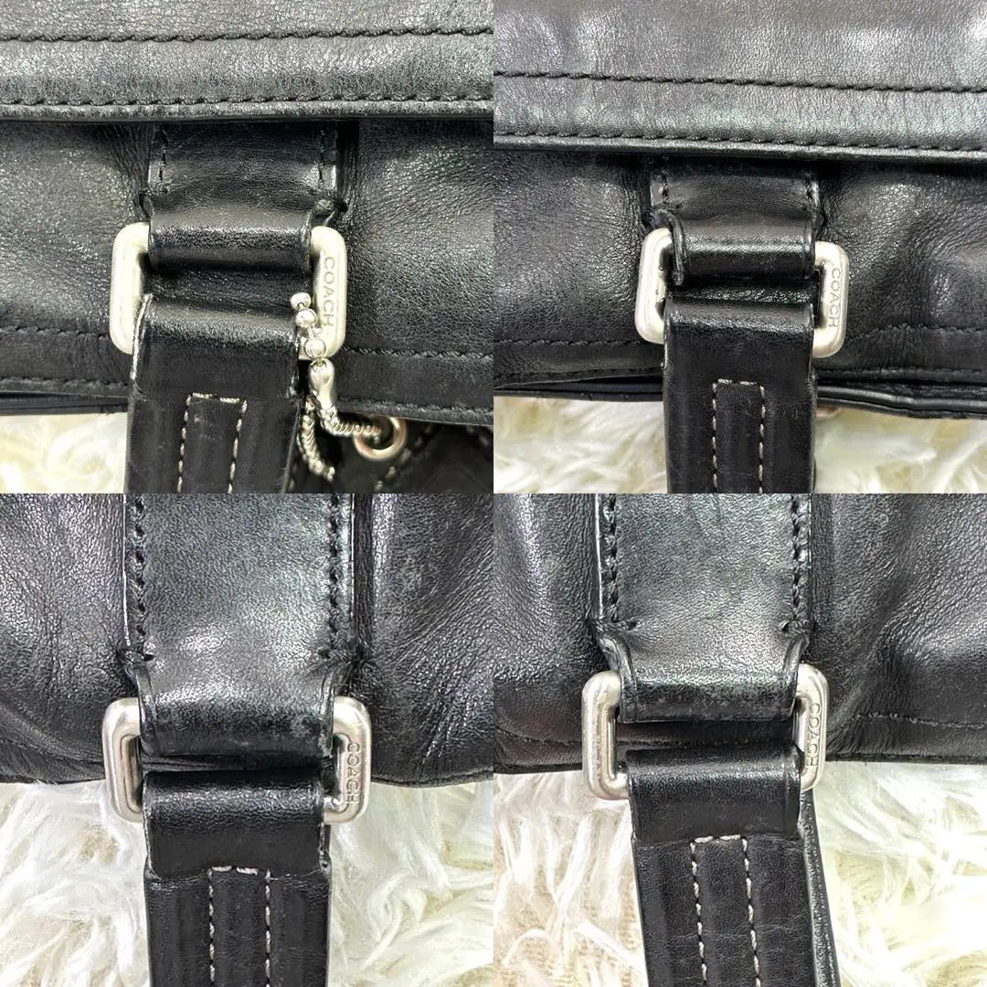 [Good condition] Coach 70673 2way business bag leather black A4 possible large capacity