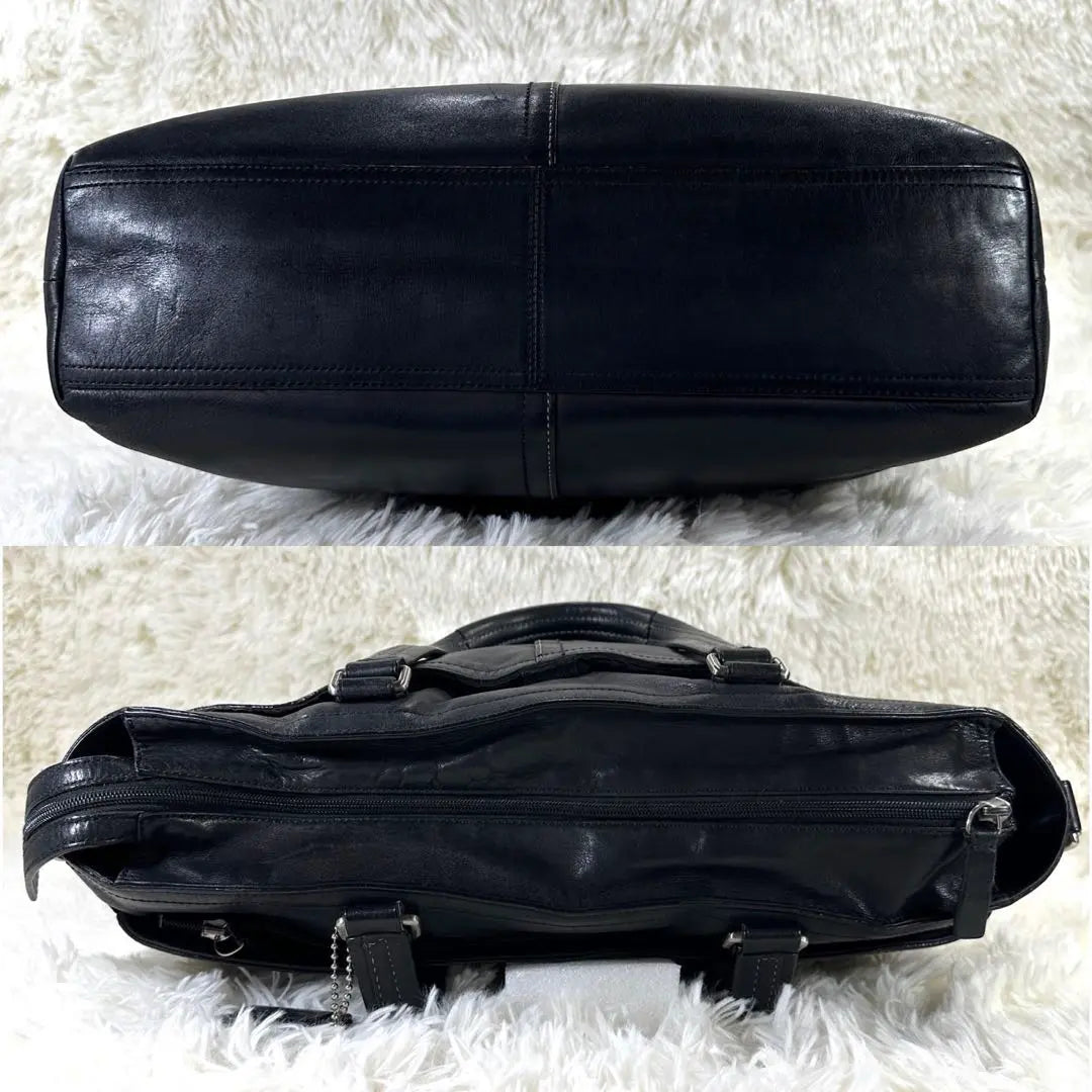 [Good condition] Coach 70673 2way business bag leather black A4 possible large capacity