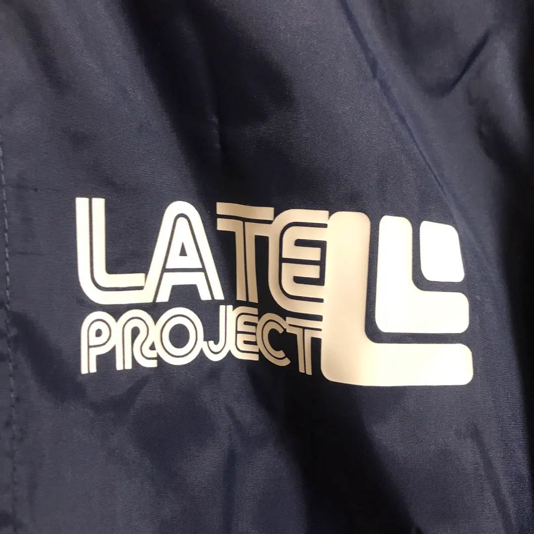 LATE PROJECT Coach Jacket XL Navy Nylon Jacket