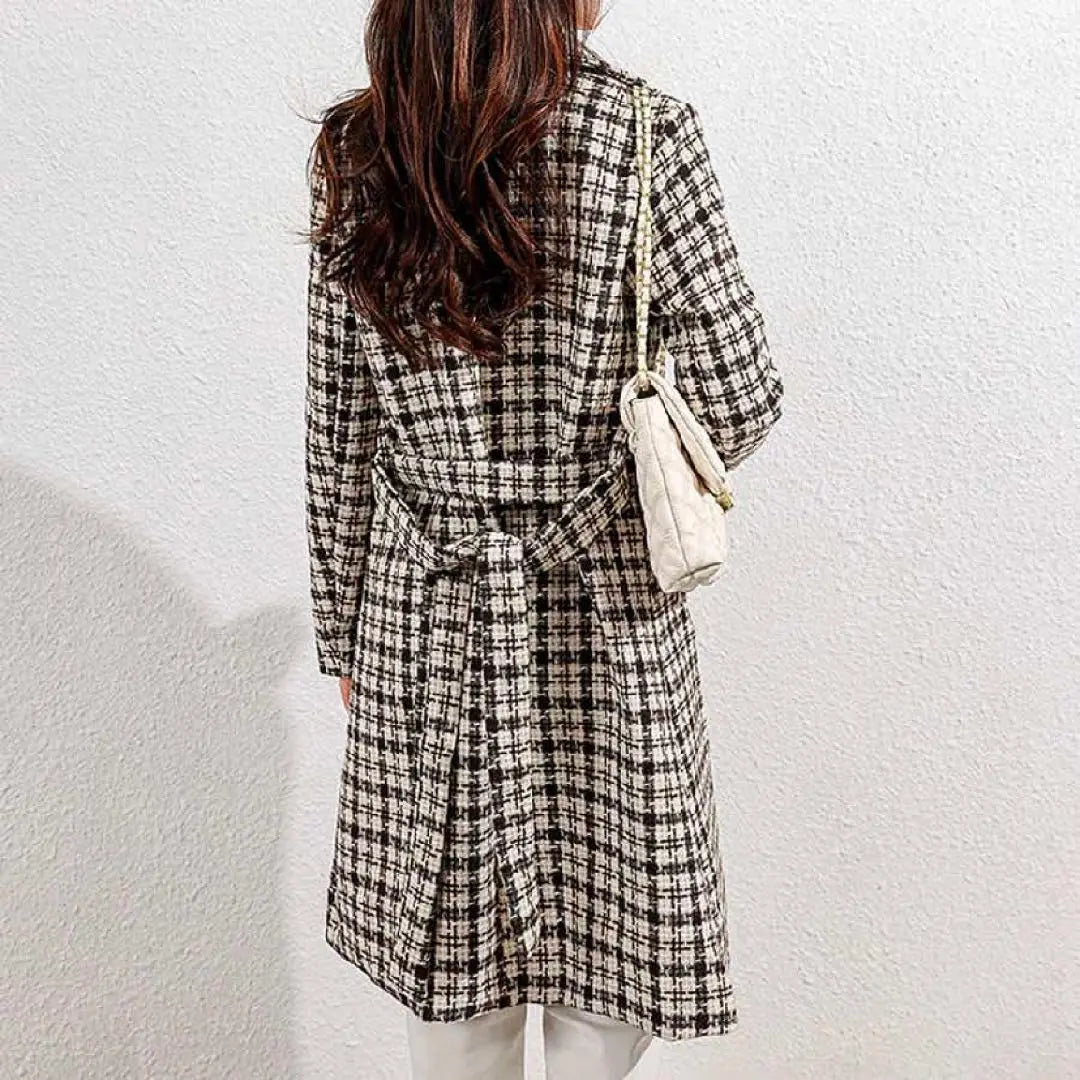 ‼ ️End of March 11th❗️Immediate purchase⭕️Primazel Brown Checkered Chester Coat