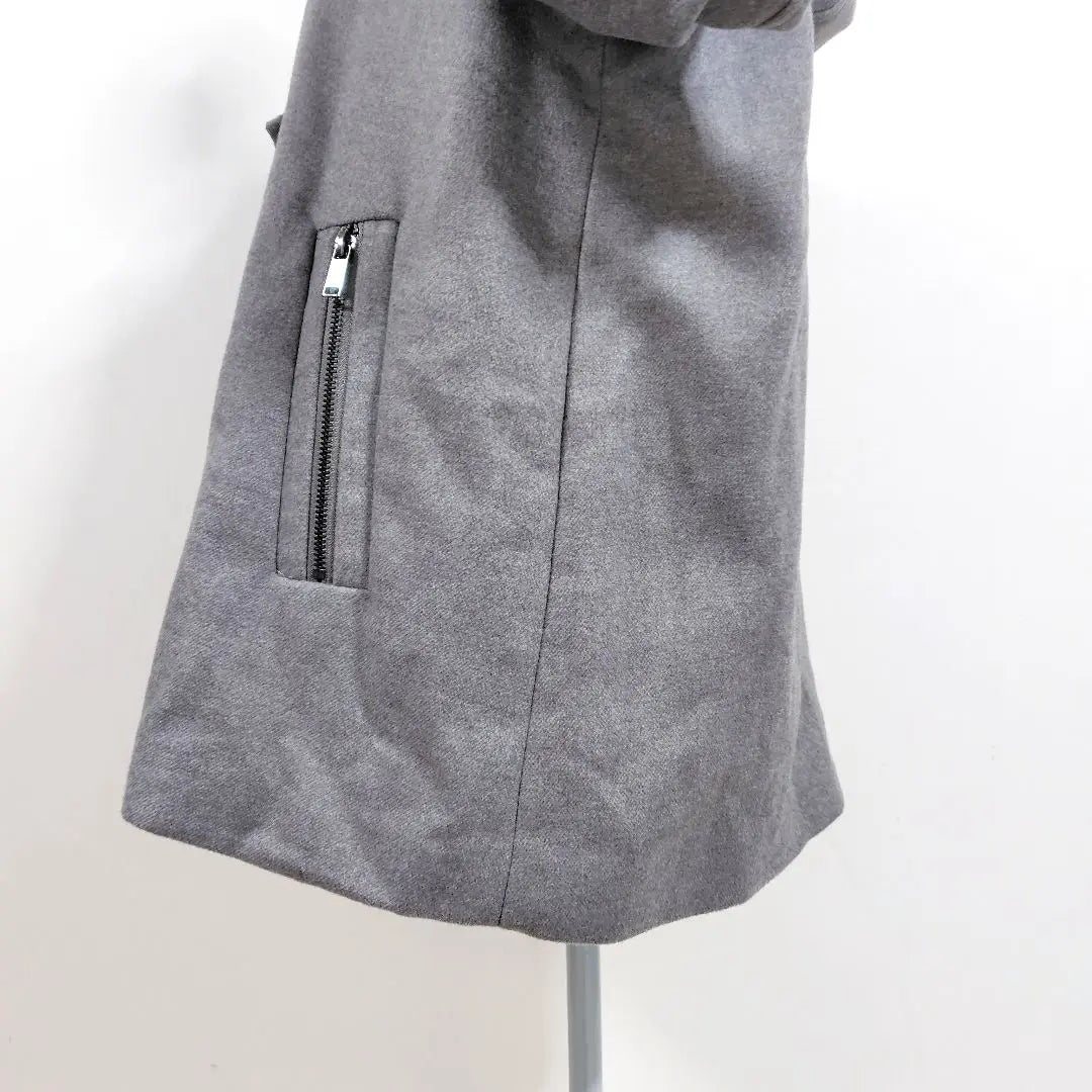 [Beautiful goods] Zarabesic ZARA BASIC with food duffel coat M